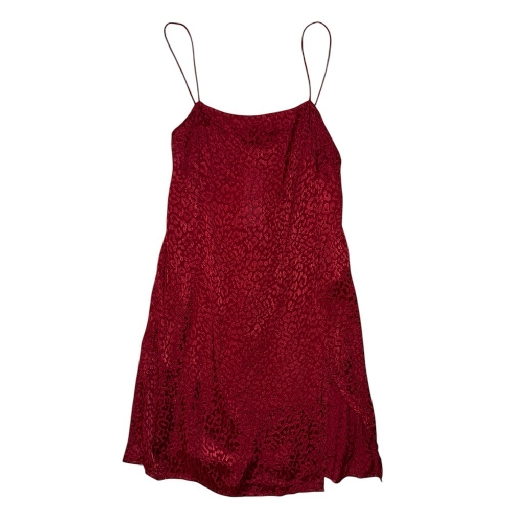Motel NWT Urban Outfitters red leopard print mini dress women’s size XS